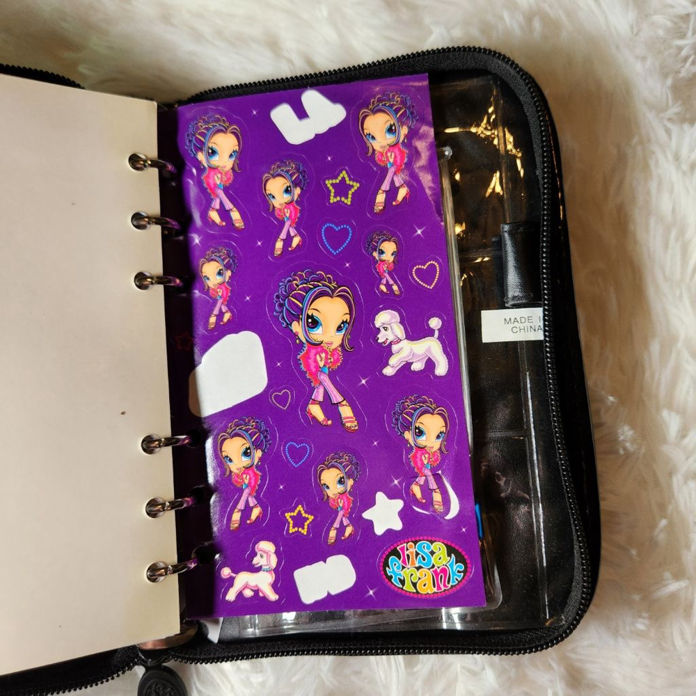 Vintage Lisa Frank Glamour Girl & Poodle Planner Wallet - Picture 15 of 15